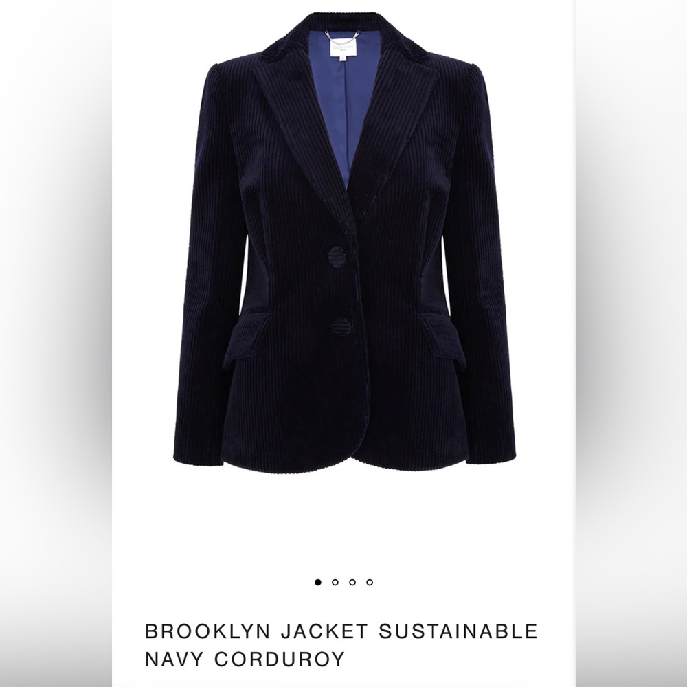 BROOKLYN JACKET SUSTAINABLE NAVY CORDUROY
